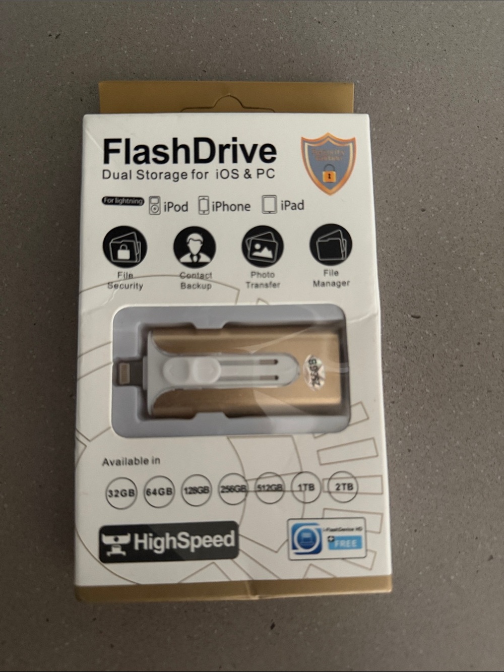 Flash Drive Dual Storage for iOS & PC